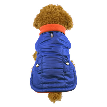 warm Nylon Fabric thickened pocket vest pet jacket